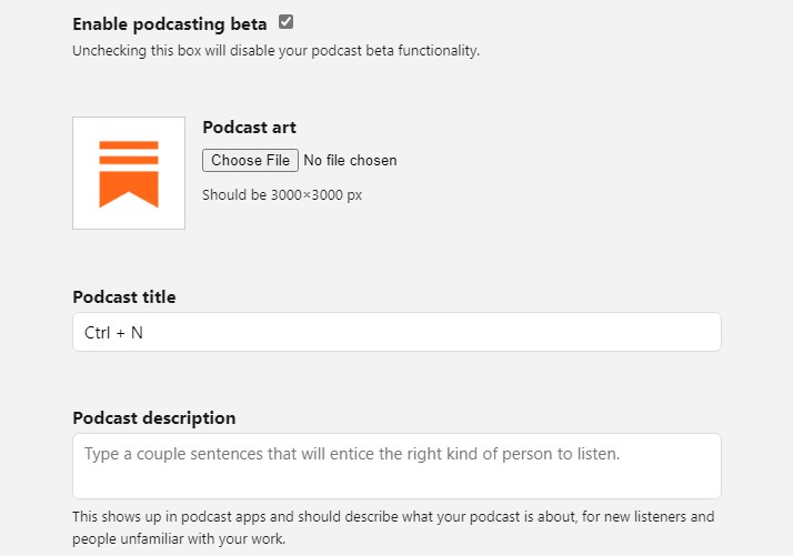 Podcasting on Substack